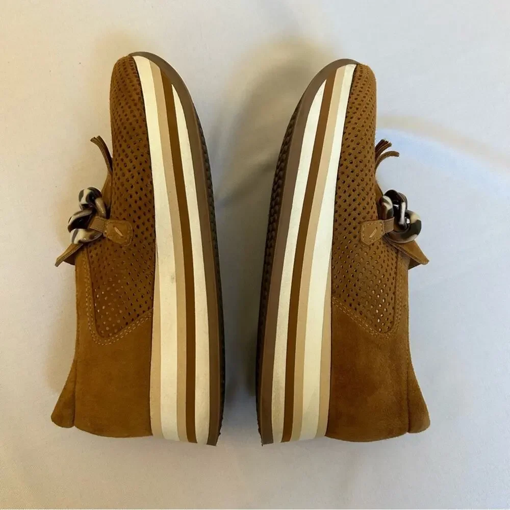 Softwaves Cadie Slip-On Platform Sneaker Cognac Size 36.5